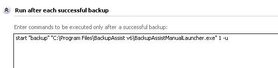 BackupAssist "script" screengrab